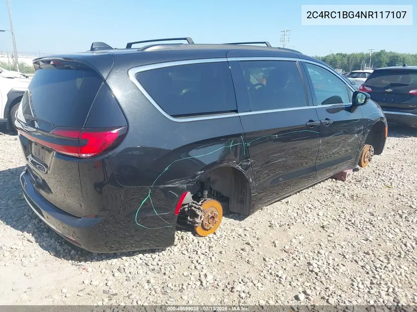 2022 Chrysler Pacifica Touring L VIN: 2C4RC1BG4NR117107 Lot: 45599038