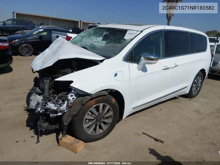 2022 Chrysler Pacifica Hybrid Limited VIN: 2C4RC1S71NR183582 Lot: 45656264