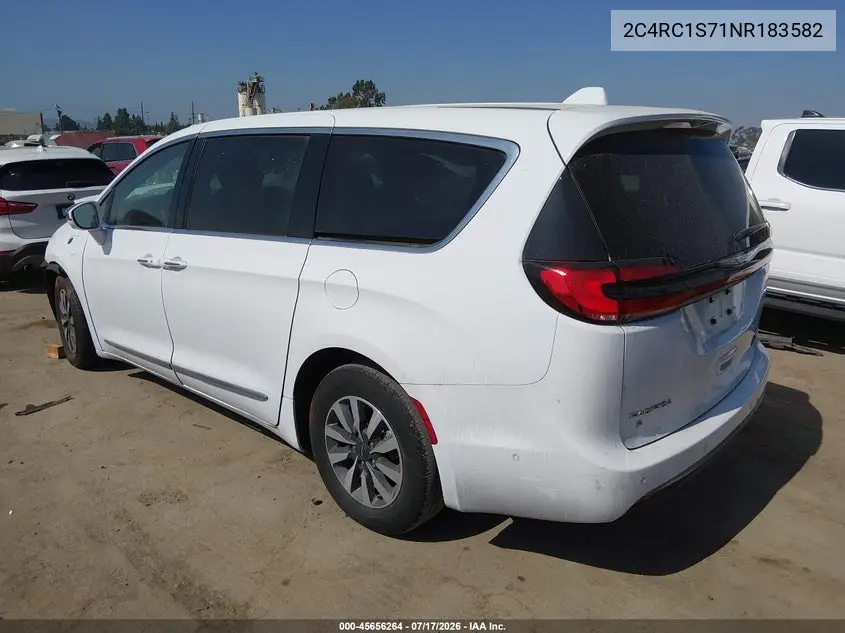 2022 Chrysler Pacifica Hybrid Limited VIN: 2C4RC1S71NR183582 Lot: 45656264