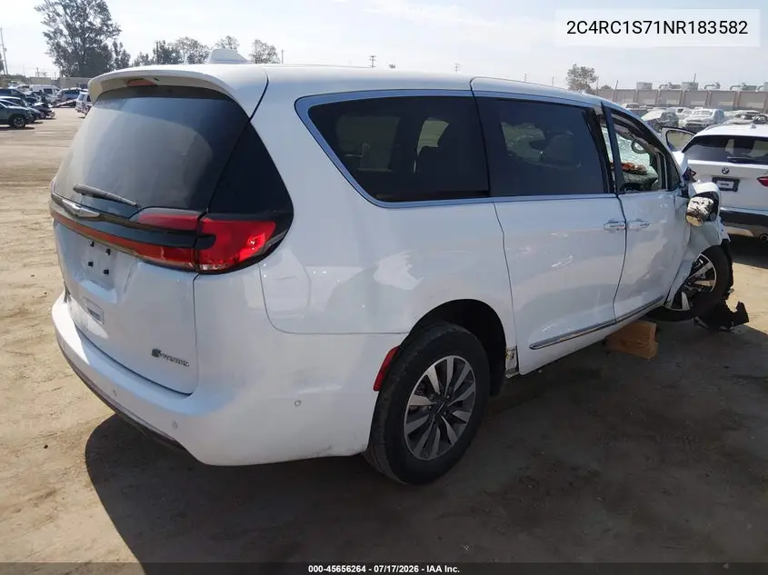 2022 Chrysler Pacifica Hybrid Limited VIN: 2C4RC1S71NR183582 Lot: 45656264