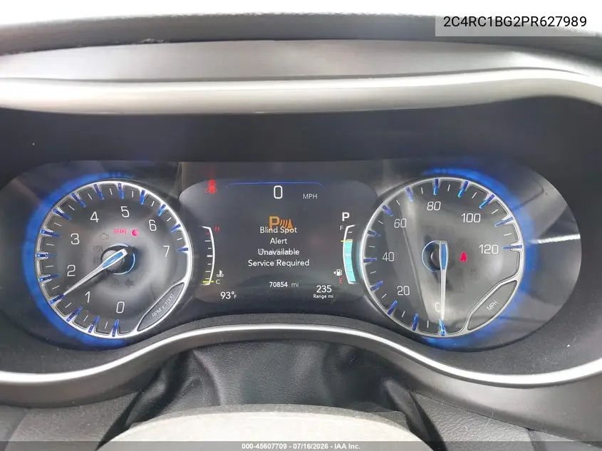 2023 Chrysler Pacifica Touring L VIN: 2C4RC1BG2PR627989 Lot: 45607709