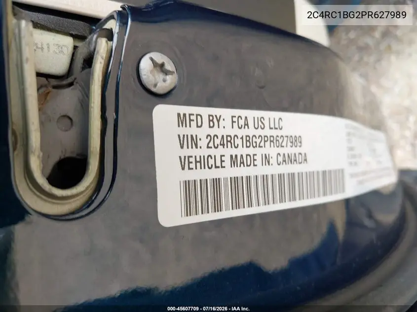 2023 Chrysler Pacifica Touring L VIN: 2C4RC1BG2PR627989 Lot: 45607709