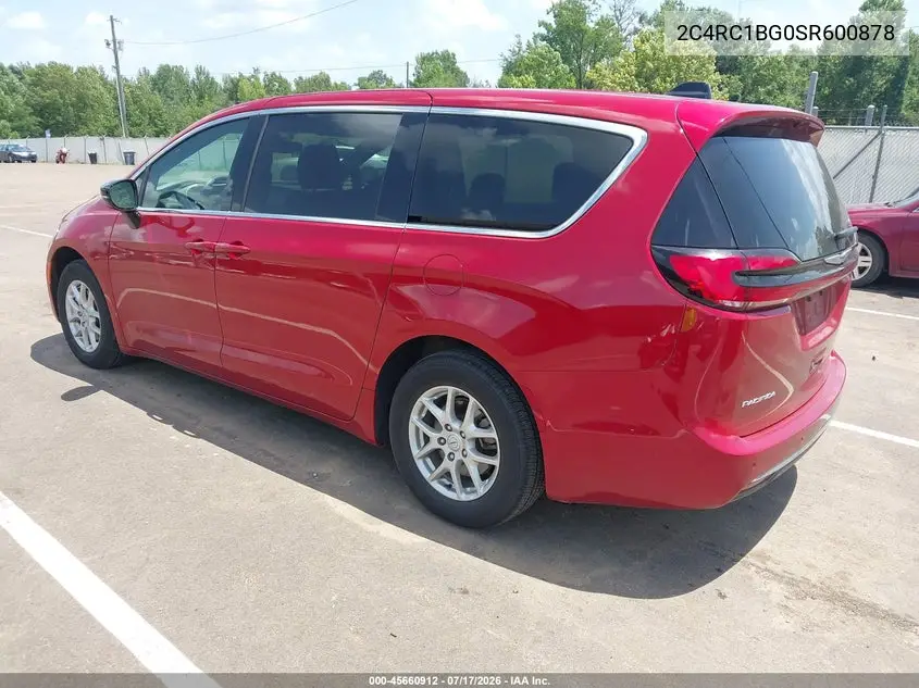 2025 Chrysler Pacifica Select VIN: 2C4RC1BG0SR600878 Lot: 45660912