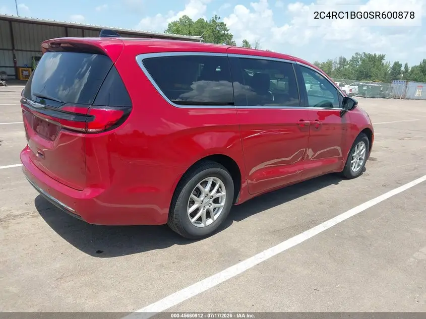 2025 Chrysler Pacifica Select VIN: 2C4RC1BG0SR600878 Lot: 45660912