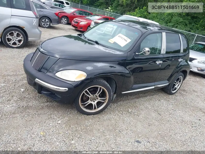 2001 Chrysler Pt Cruiser VIN: 3C8FY4BB51T501669 Lot: 45312906