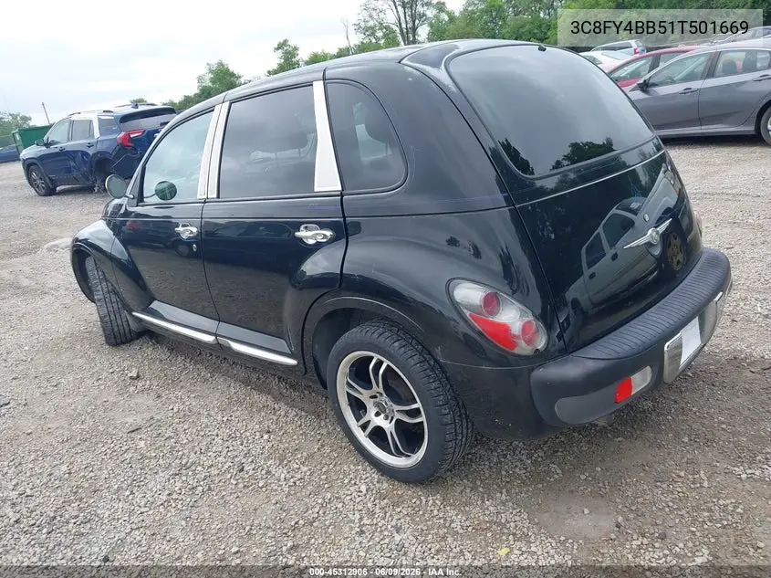 2001 Chrysler Pt Cruiser VIN: 3C8FY4BB51T501669 Lot: 45312906