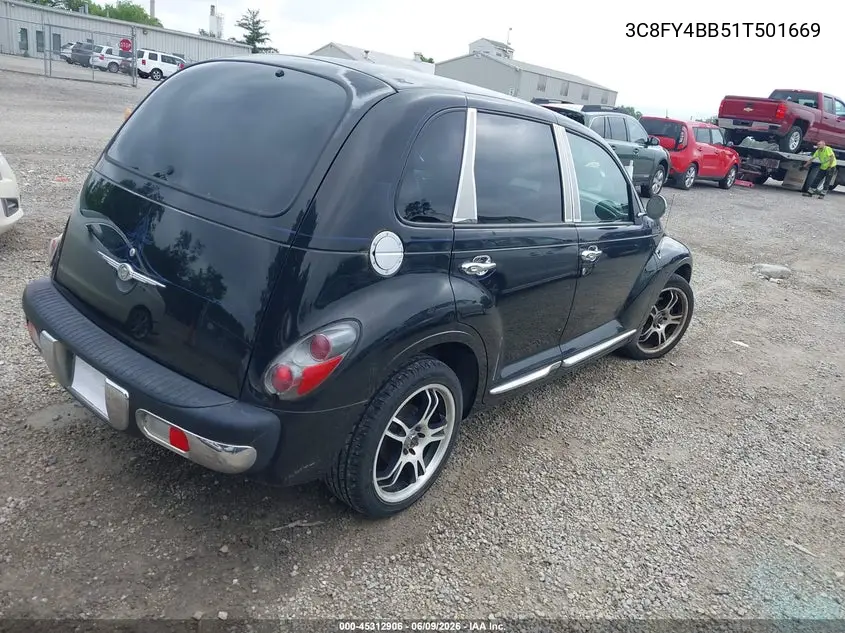 2001 Chrysler Pt Cruiser VIN: 3C8FY4BB51T501669 Lot: 45312906
