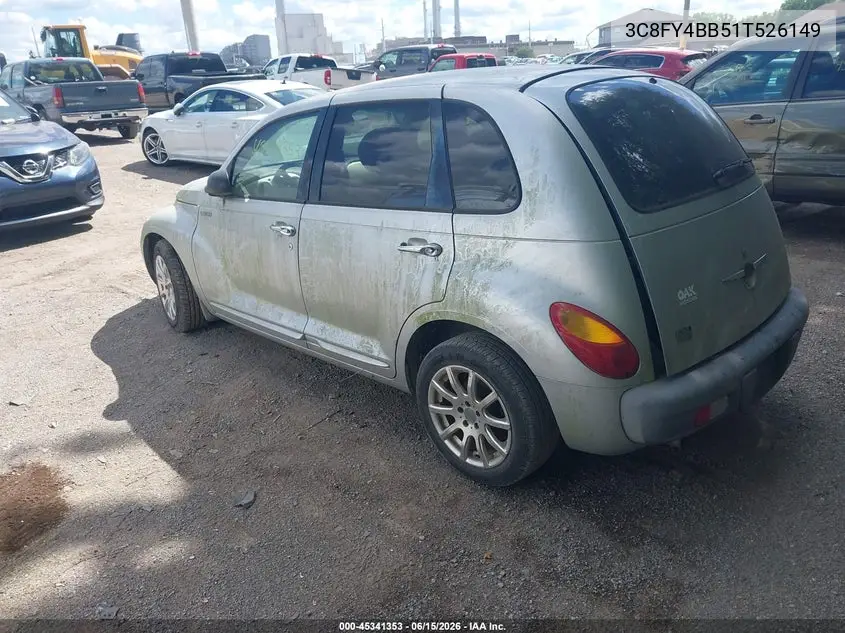2001 Chrysler Pt Cruiser VIN: 3C8FY4BB51T526149 Lot: 45341353