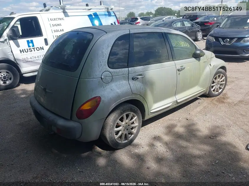 2001 Chrysler Pt Cruiser VIN: 3C8FY4BB51T526149 Lot: 45341353