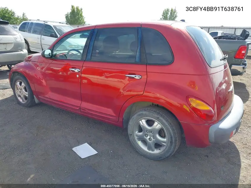 2001 Chrysler Pt Cruiser VIN: 3C8FY4BB91T638761 Lot: 45377056
