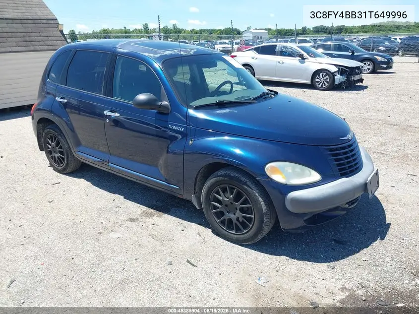 2001 Chrysler Pt Cruiser VIN: 3C8FY4BB31T649996 Lot: 45385904