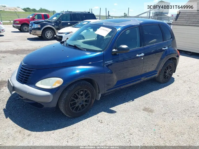 2001 Chrysler Pt Cruiser VIN: 3C8FY4BB31T649996 Lot: 45385904