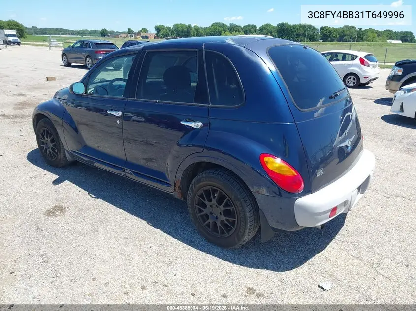 2001 Chrysler Pt Cruiser VIN: 3C8FY4BB31T649996 Lot: 45385904