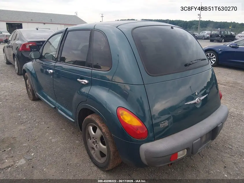 2001 Chrysler Pt Cruiser VIN: 3C8FY4BB51T630270 Lot: 45396322