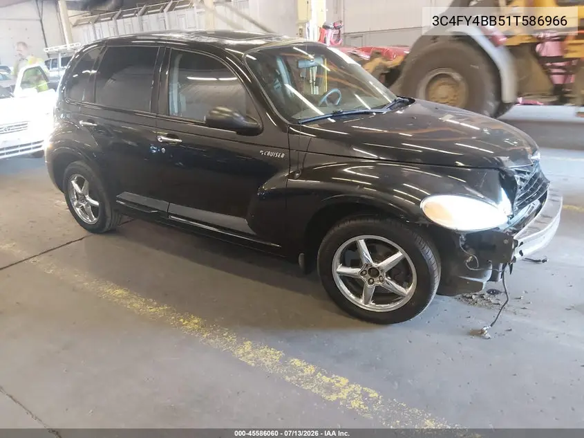 2001 Chrysler Pt Cruiser VIN: 3C4FY4BB51T586966 Lot: 45586060