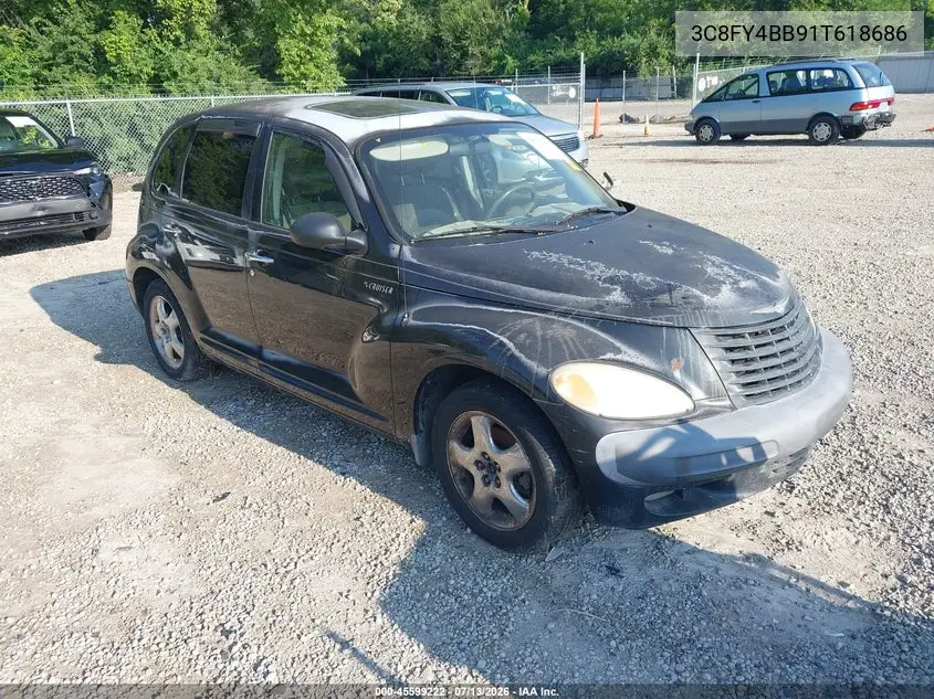 2001 Chrysler Pt Cruiser VIN: 3C8FY4BB91T618686 Lot: 45599222