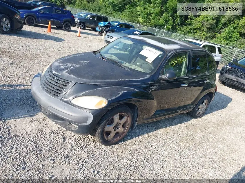 2001 Chrysler Pt Cruiser VIN: 3C8FY4BB91T618686 Lot: 45599222