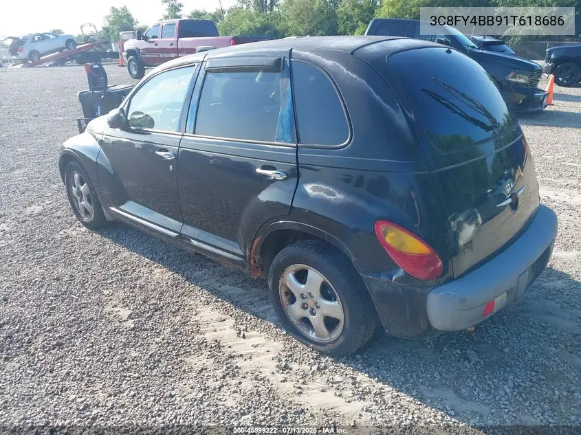 2001 Chrysler Pt Cruiser VIN: 3C8FY4BB91T618686 Lot: 45599222