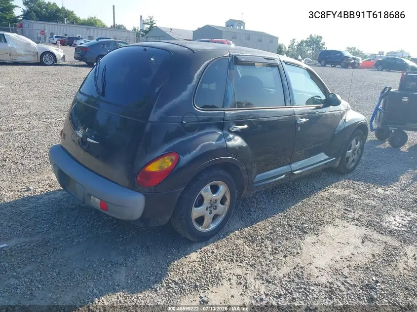 2001 Chrysler Pt Cruiser VIN: 3C8FY4BB91T618686 Lot: 45599222