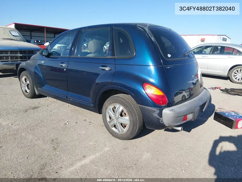 2002 Chrysler Pt Cruiser VIN: 3C4FY48B02T382049 Lot: 45066410