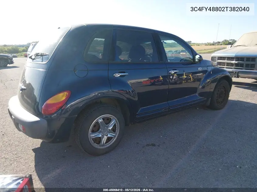 2002 Chrysler Pt Cruiser VIN: 3C4FY48B02T382049 Lot: 45066410