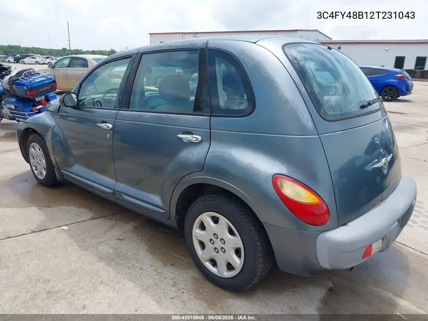 2002 Chrysler Pt Cruiser VIN: 3C4FY48B12T231043 Lot: 45315949