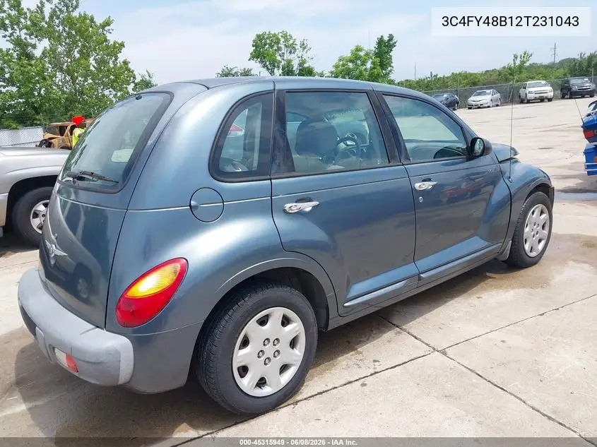 2002 Chrysler Pt Cruiser VIN: 3C4FY48B12T231043 Lot: 45315949