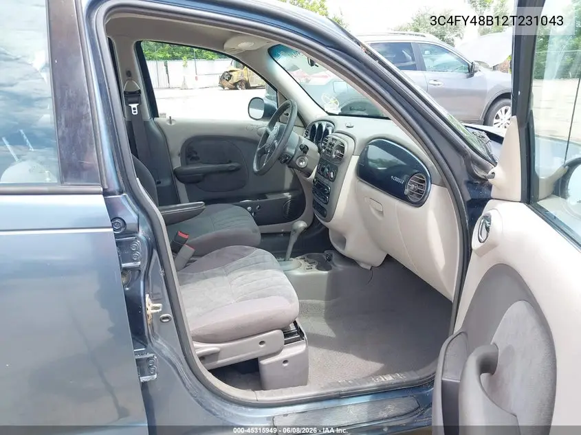 2002 Chrysler Pt Cruiser VIN: 3C4FY48B12T231043 Lot: 45315949