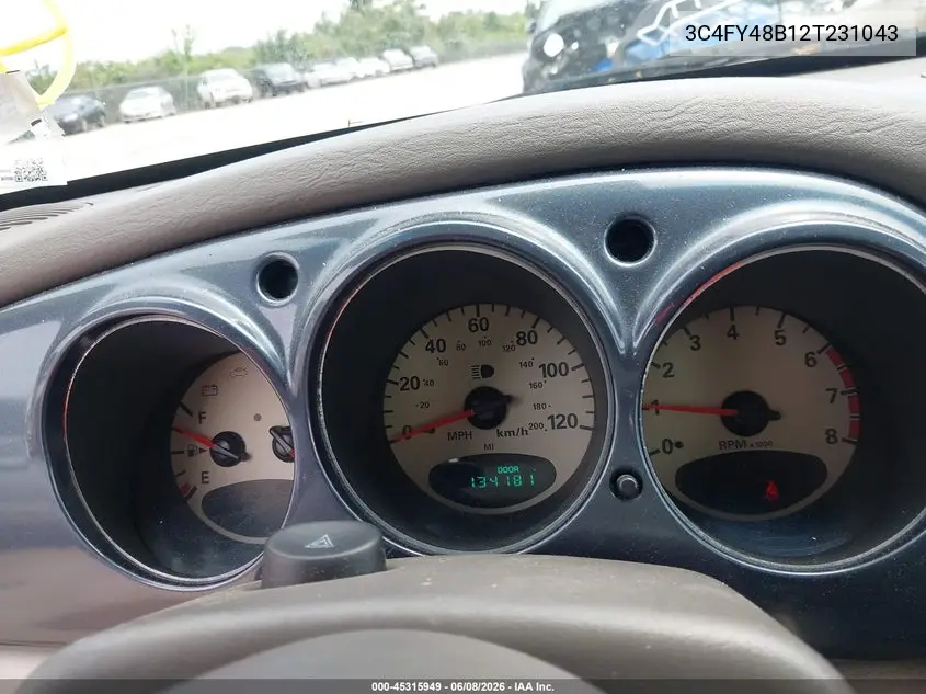 2002 Chrysler Pt Cruiser VIN: 3C4FY48B12T231043 Lot: 45315949