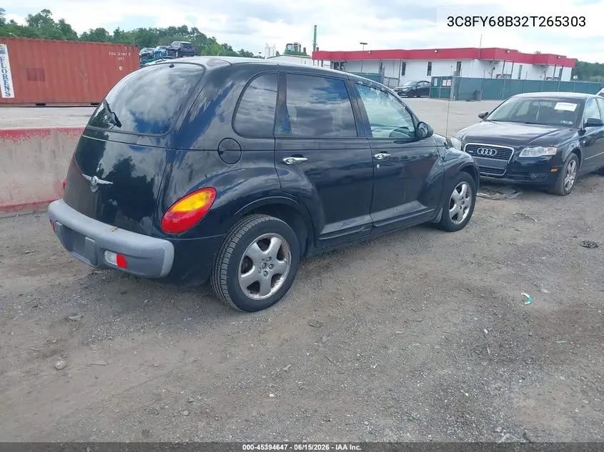 2002 Chrysler Pt Cruiser Limited VIN: 3C8FY68B32T265303 Lot: 45394647