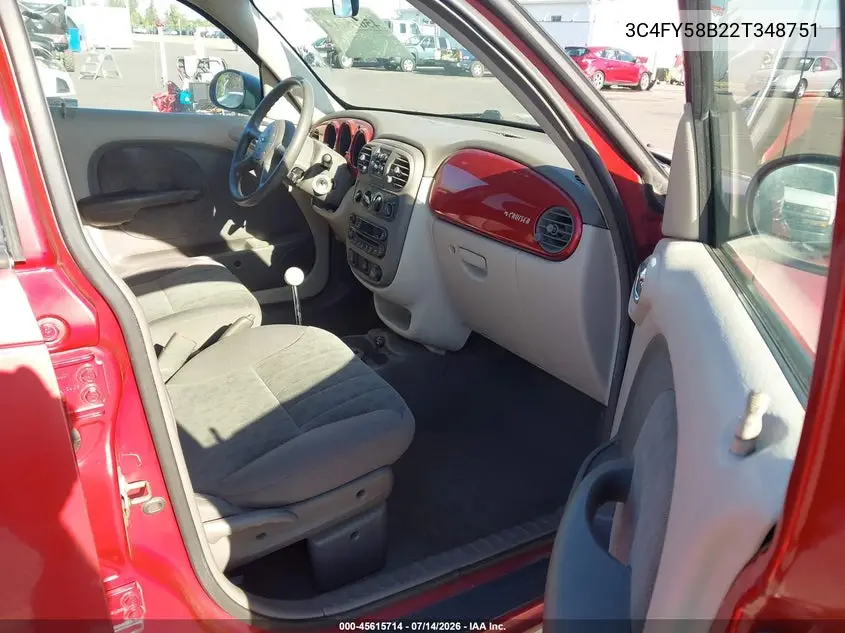 2002 Chrysler Pt Cruiser Touring VIN: 3C4FY58B22T348751 Lot: 45615714