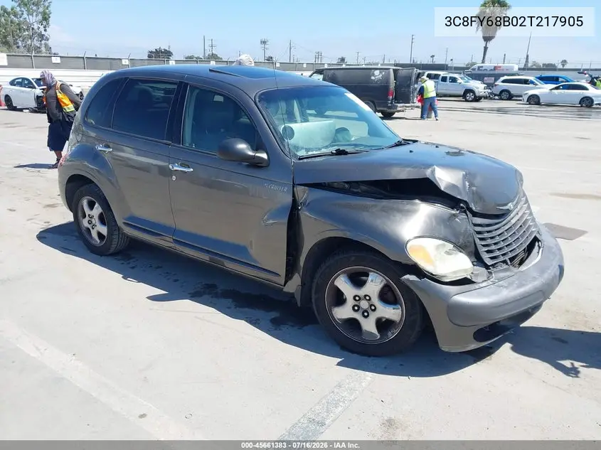 2002 Chrysler Pt Cruiser Limited VIN: 3C8FY68B02T217905 Lot: 45661383