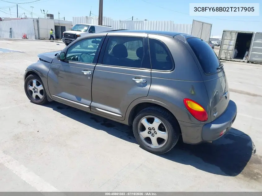 2002 Chrysler Pt Cruiser Limited VIN: 3C8FY68B02T217905 Lot: 45661383