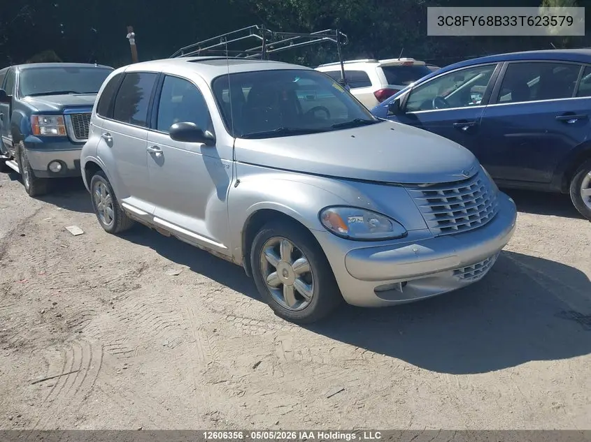2003 Chrysler Pt Cruiser Limited Edition VIN: 3C8FY68B33T623579 Lot: 12606356