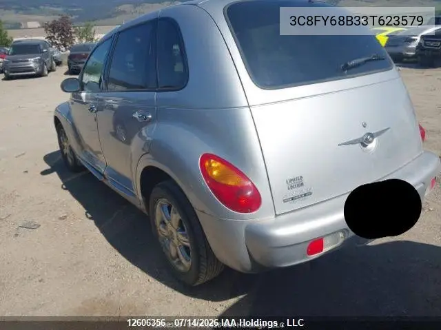 2003 Chrysler Pt Cruiser Limited Edition VIN: 3C8FY68B33T623579 Lot: 12606356