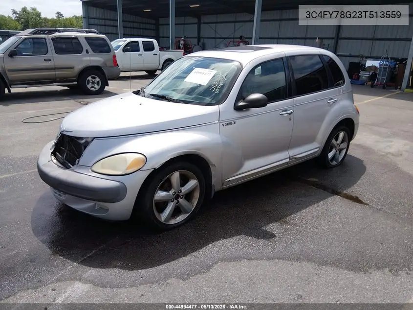 2003 Chrysler Pt Cruiser Gt VIN: 3C4FY78G23T513559 Lot: 44994477