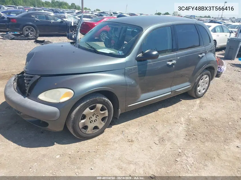 2003 Chrysler Pt Cruiser VIN: 3C4FY48BX3T566416 Lot: 45124758