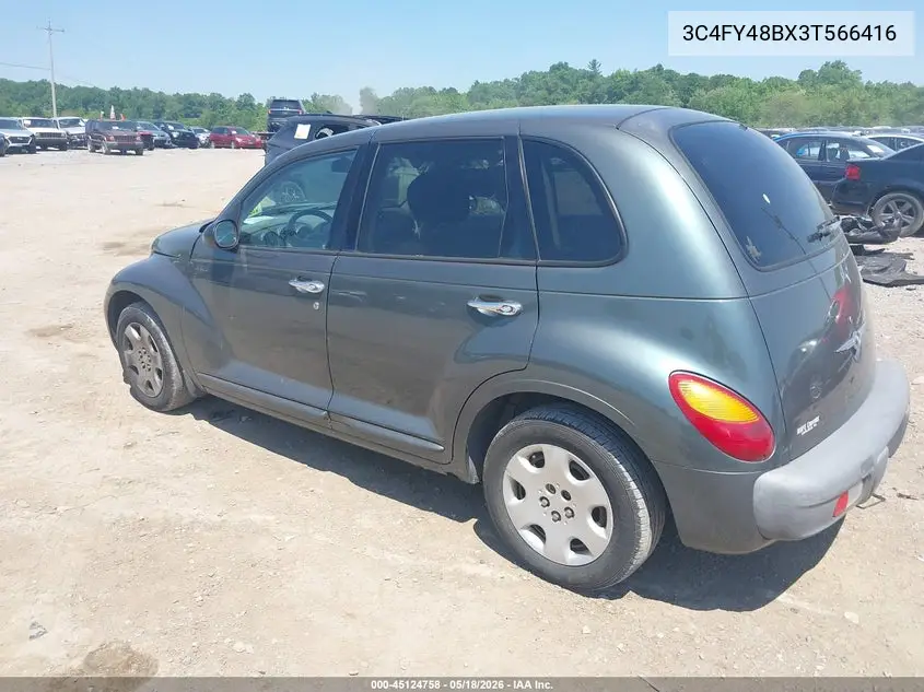2003 Chrysler Pt Cruiser VIN: 3C4FY48BX3T566416 Lot: 45124758