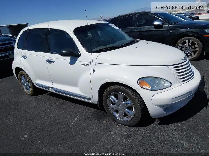 2003 Chrysler Pt Cruiser Touring VIN: 3C8FY58B13T510692 Lot: 45527369