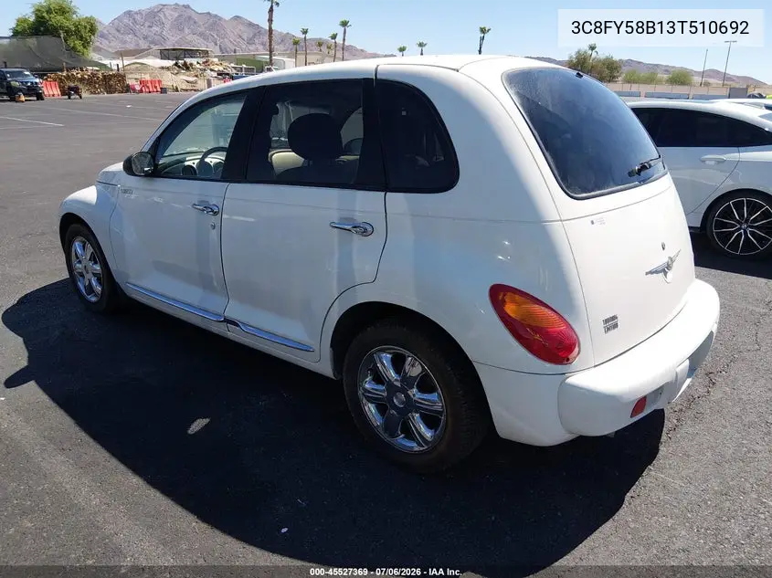 2003 Chrysler Pt Cruiser Touring VIN: 3C8FY58B13T510692 Lot: 45527369