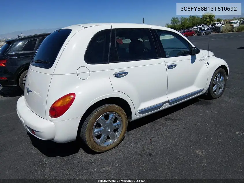 2003 Chrysler Pt Cruiser Touring VIN: 3C8FY58B13T510692 Lot: 45527369