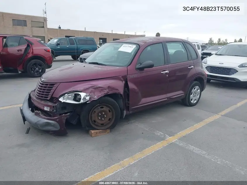 2003 Chrysler Pt Cruiser VIN: 3C4FY48B23T570055 Lot: 45573903