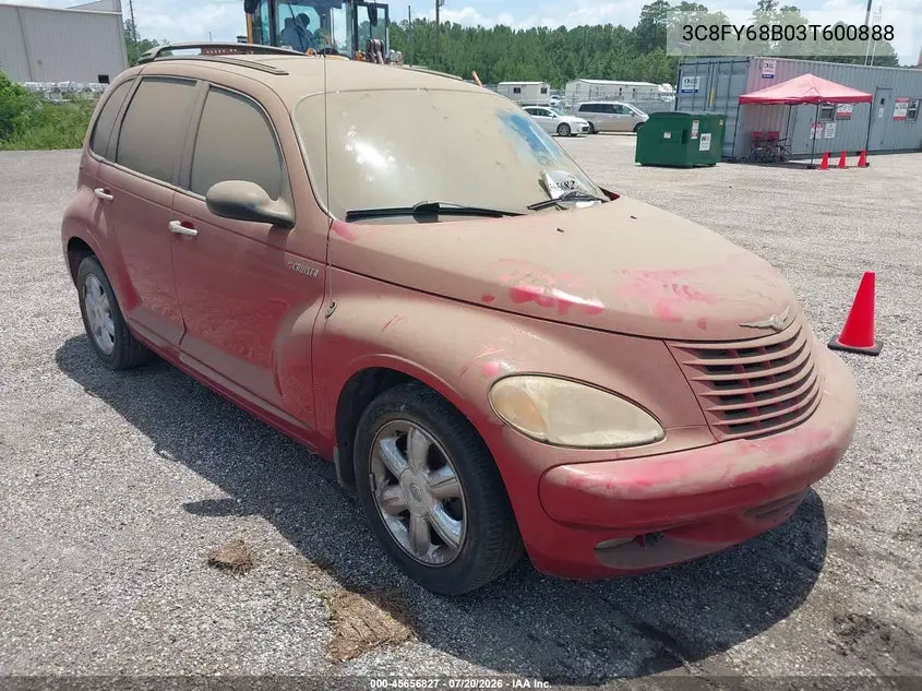 2003 Chrysler Pt Cruiser Limited VIN: 3C8FY68B03T600888 Lot: 45656827