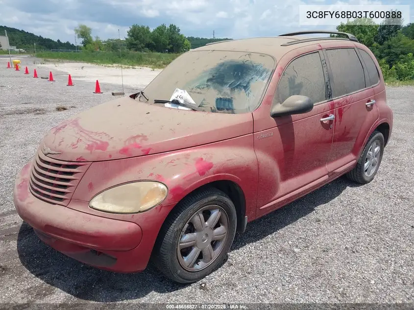 2003 Chrysler Pt Cruiser Limited VIN: 3C8FY68B03T600888 Lot: 45656827