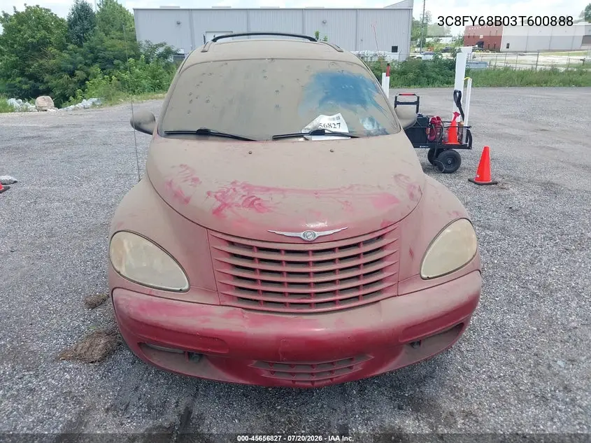 2003 Chrysler Pt Cruiser Limited VIN: 3C8FY68B03T600888 Lot: 45656827
