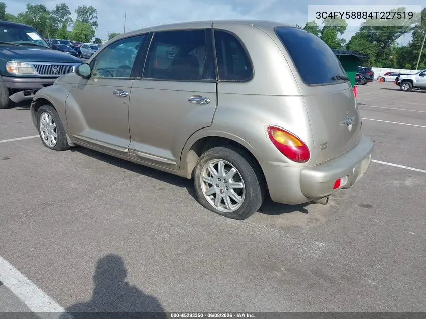 2004 Chrysler Pt Cruiser Touring VIN: 3C4FY58884T227519 Lot: 45293350