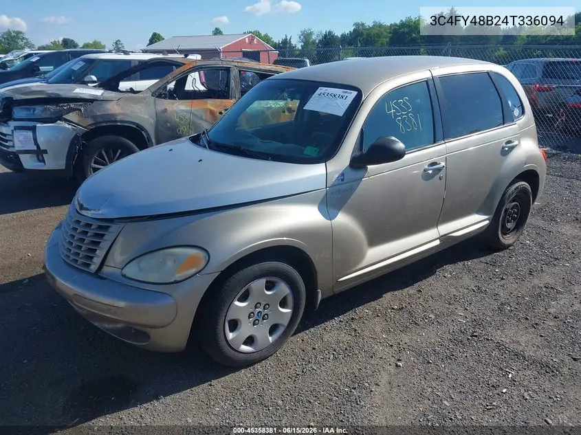 2004 Chrysler Pt Cruiser VIN: 3C4FY48B24T336094 Lot: 45358381