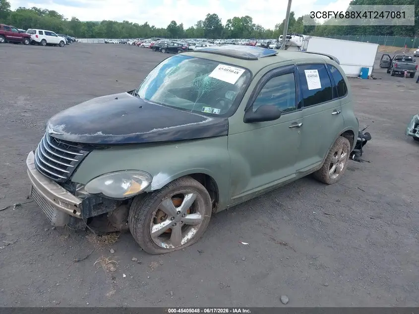 2004 Chrysler Pt Cruiser Limited VIN: 3C8FY688X4T247081 Lot: 45405048