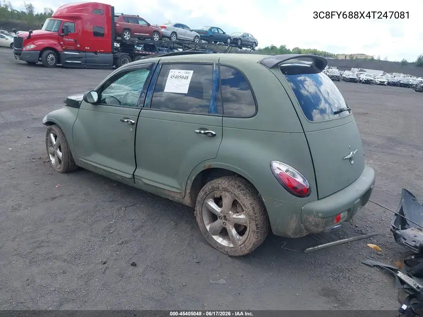 2004 Chrysler Pt Cruiser Limited VIN: 3C8FY688X4T247081 Lot: 45405048