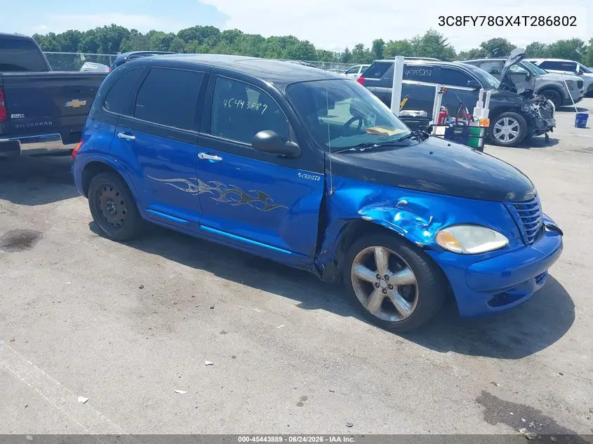 2004 Chrysler Pt Cruiser Gt VIN: 3C8FY78GX4T286802 Lot: 45443889